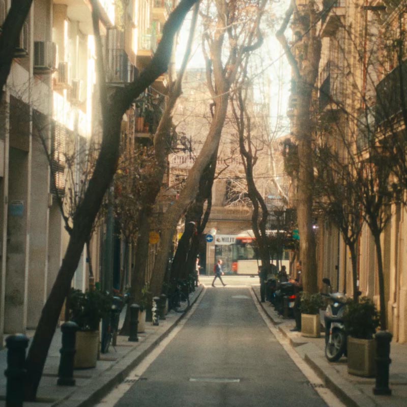 Straße in Barcelona